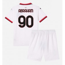 AC Milan Tammy Abraham #90 Bortedraktsett Barn 2024-25 Kortermet (+ korte bukser)